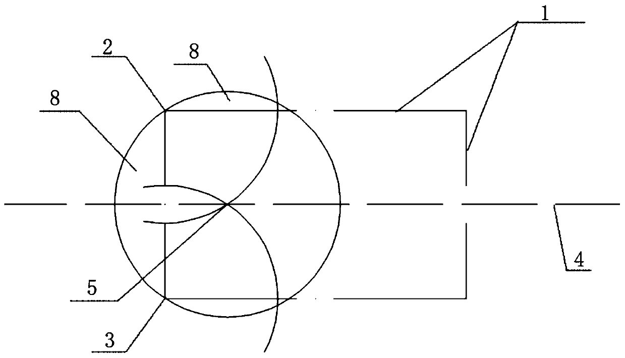 Mechanical quick-hole-formation construction method for improved simple rectangular anti-slide pile