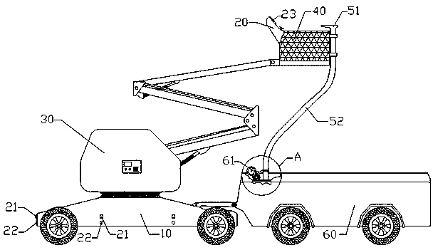 Watermelon picking device for three-dimensional cultivation