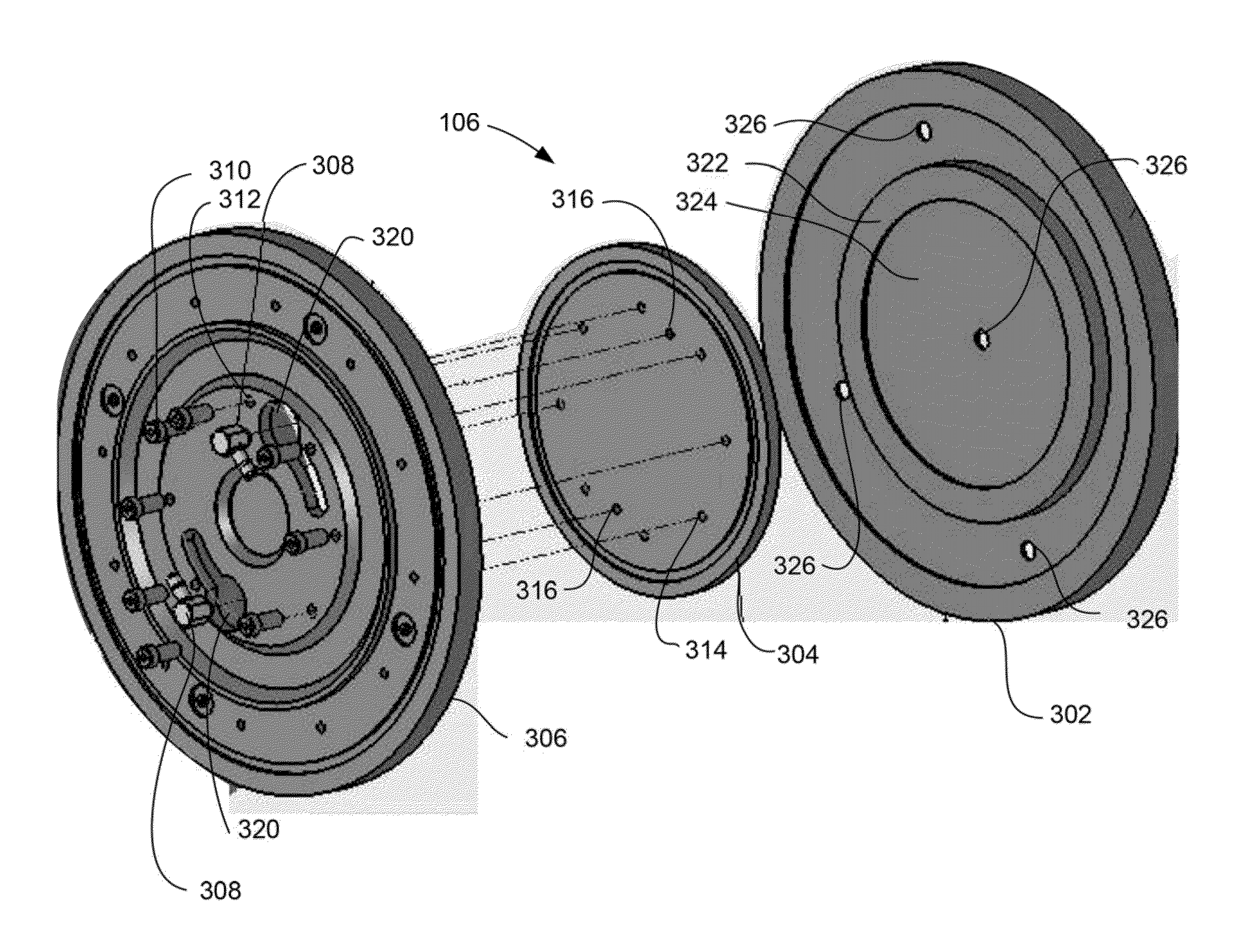 Polishing tool with diaphram for uniform polishing of a wafer