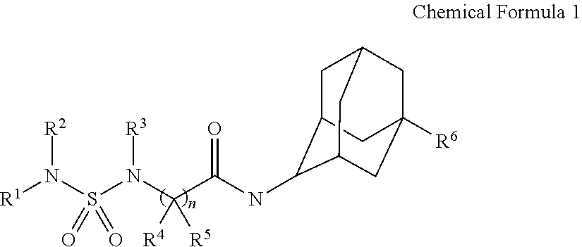Sulfamide derivative having an adamantyl group and its pharmaceutically acceptable salt