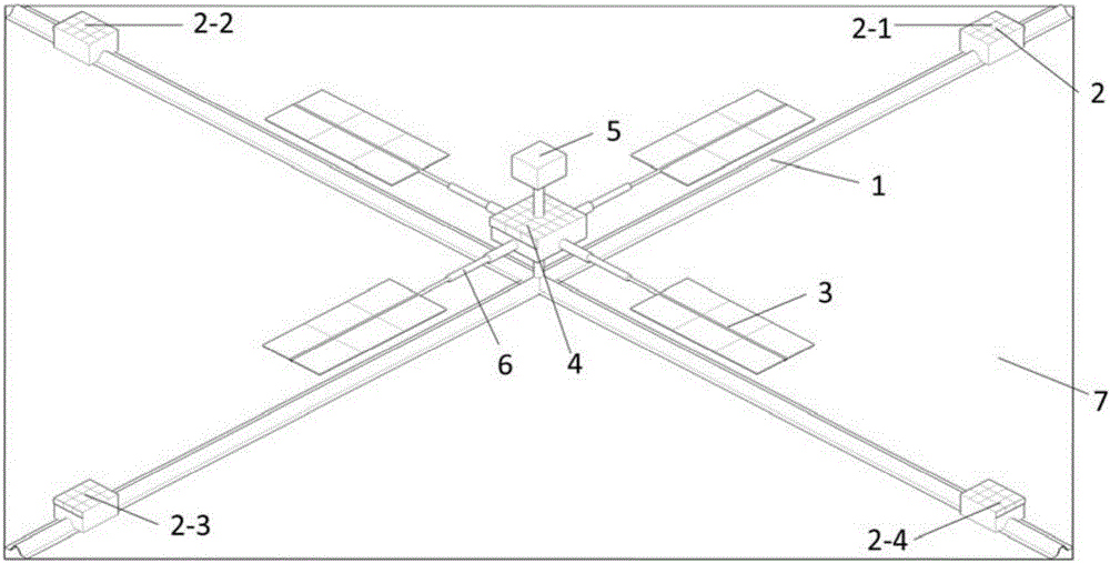 Solar sail spacecraft triaxial attitude control and realization method