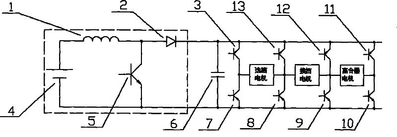 Electric automation transmission execution mechanism control circuit