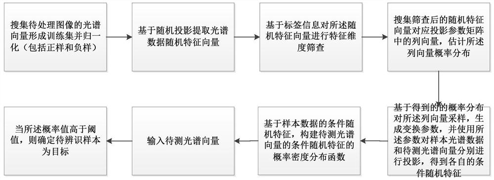 A Hyperspectral Target Detection Method Based on Conditional Random Projection