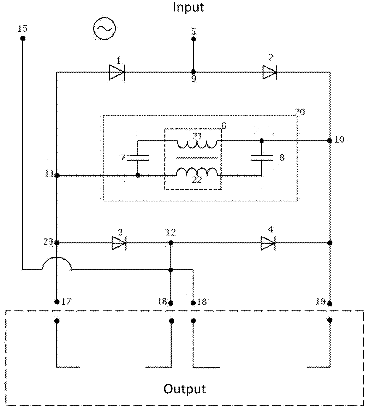 A converter with oscillator and a system of converter with oscillator coupled with a load