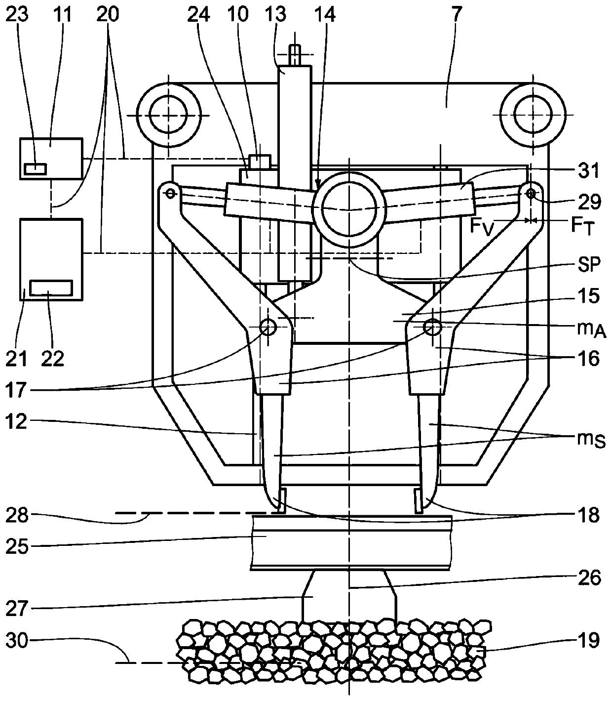 Method for operating tamping assembly of track construction machine, tamping device for compacting track bed, and track construction machine