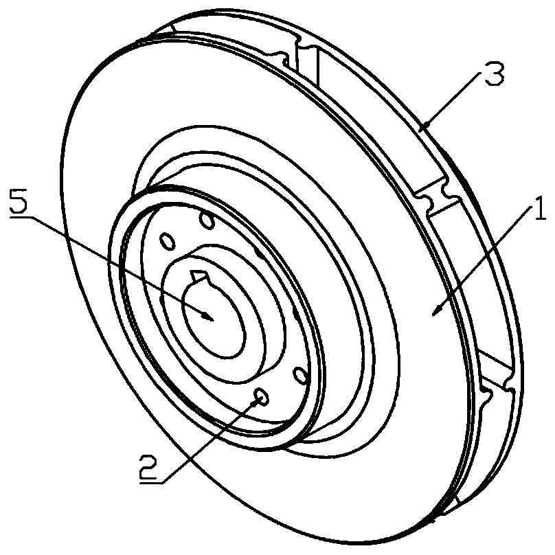 Disc pump impeller