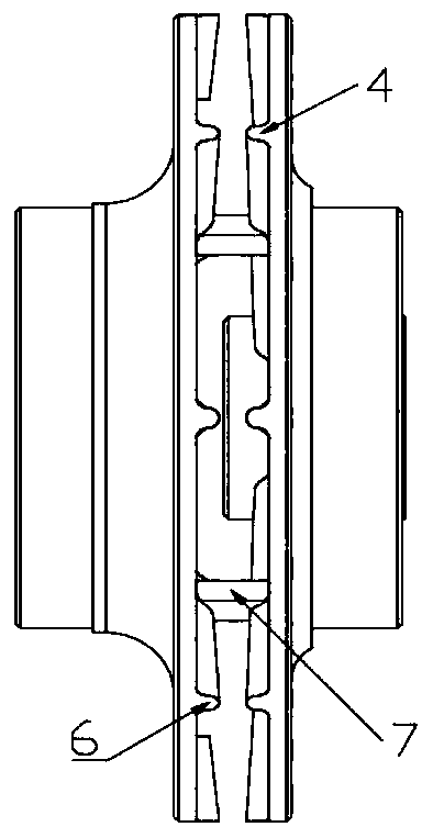 Disc pump impeller