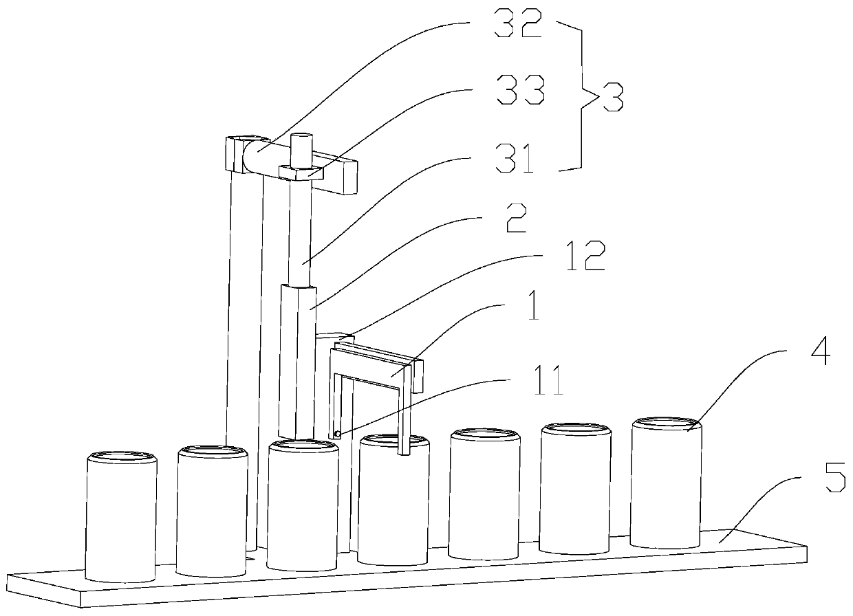 Package code spraying device and using method thereof