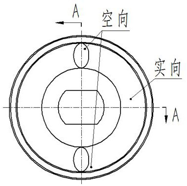 Non-uniform-thickness rubber spherical hinge diameter reducing device and method