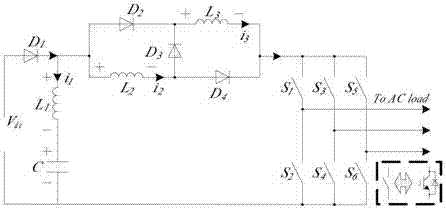 Topological structure of switch inductance inverted-L-shaped Z-source inverter