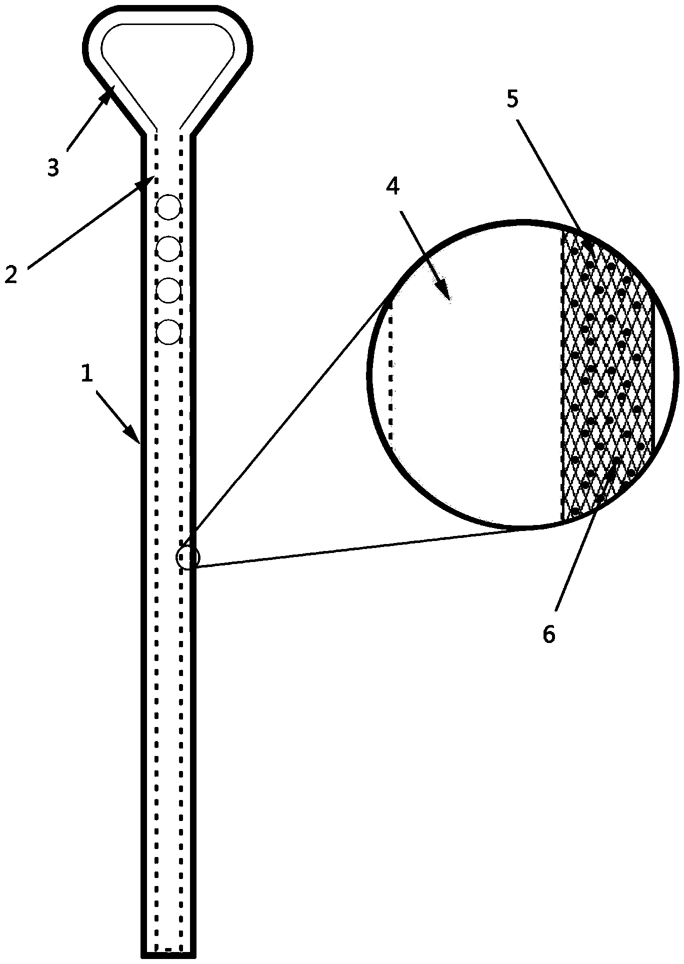 Hydrophilic lubricating antibacterial lacrimal duct tube and manufacturing method thereof