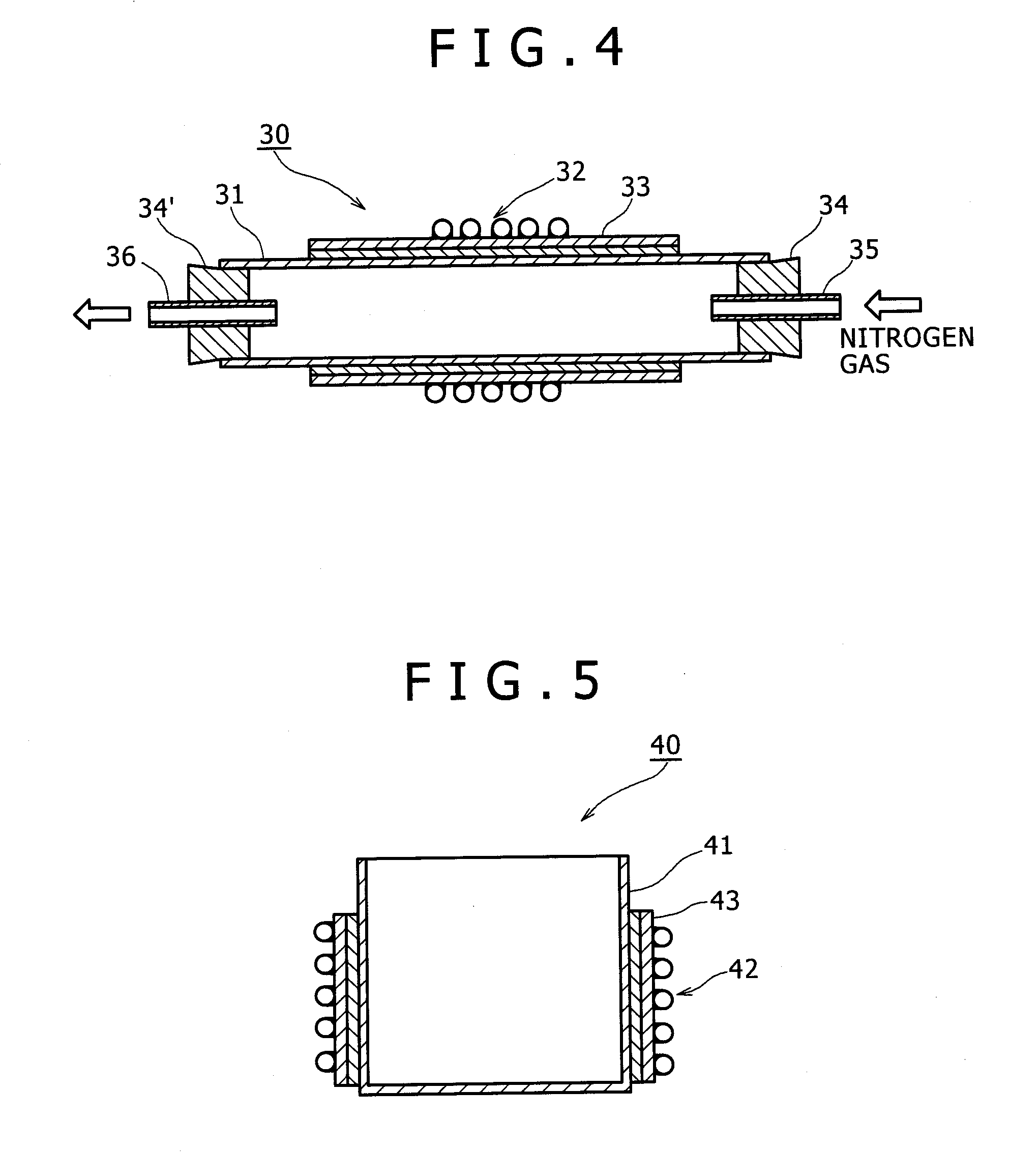 Induction heating element made of glassy carbon, heating device and heater