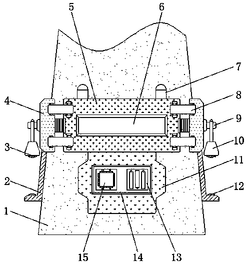 Safety early warning device for composite material rod tower