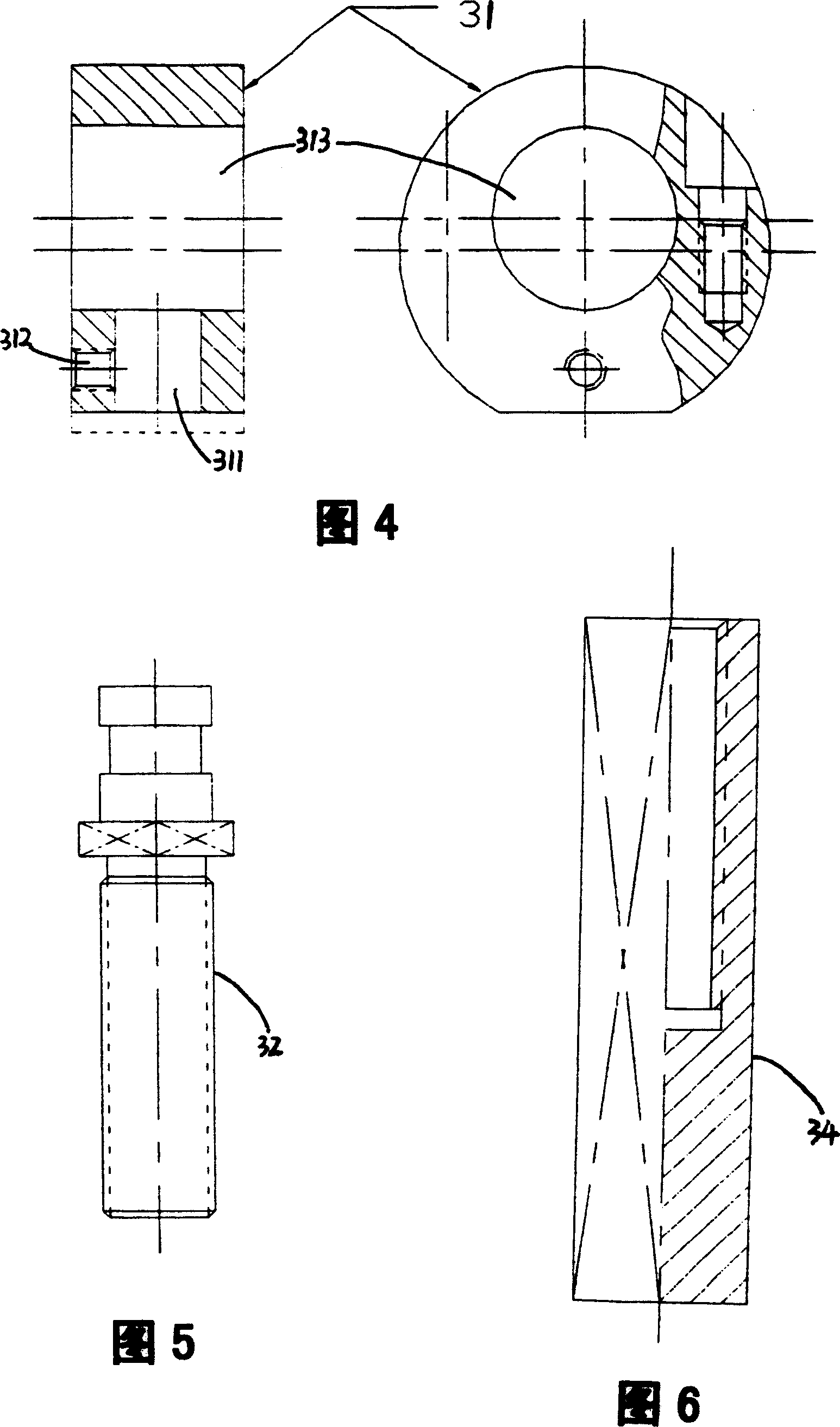 Method for hole boring fine processing of ship stern shaft tube