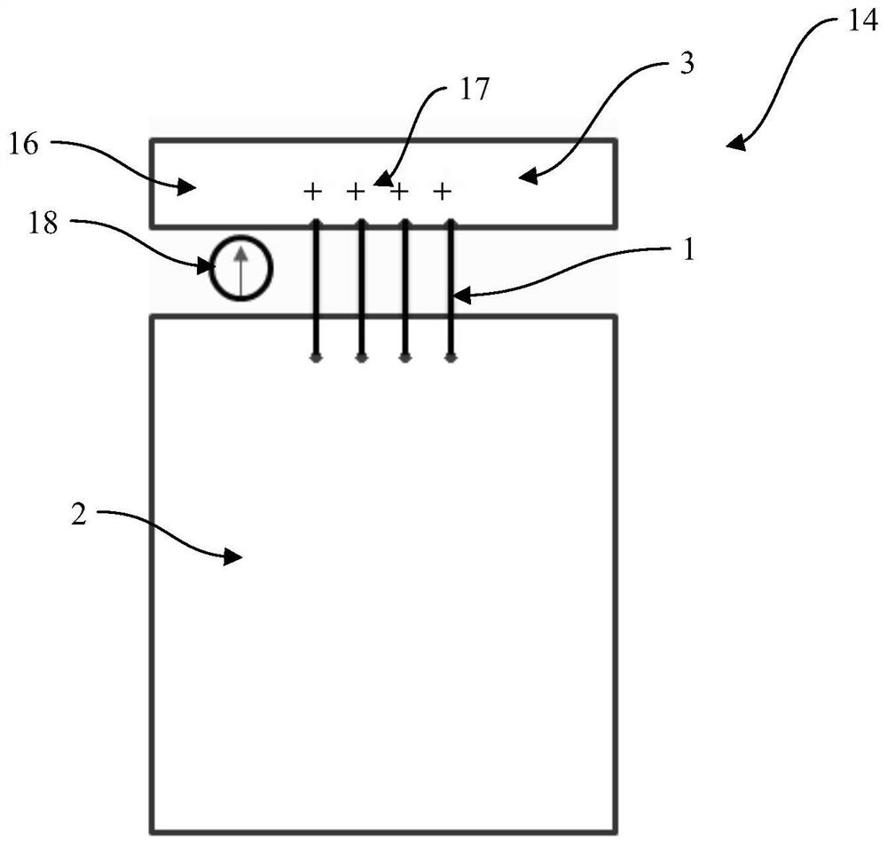 Transmission line for radiofrequency range current