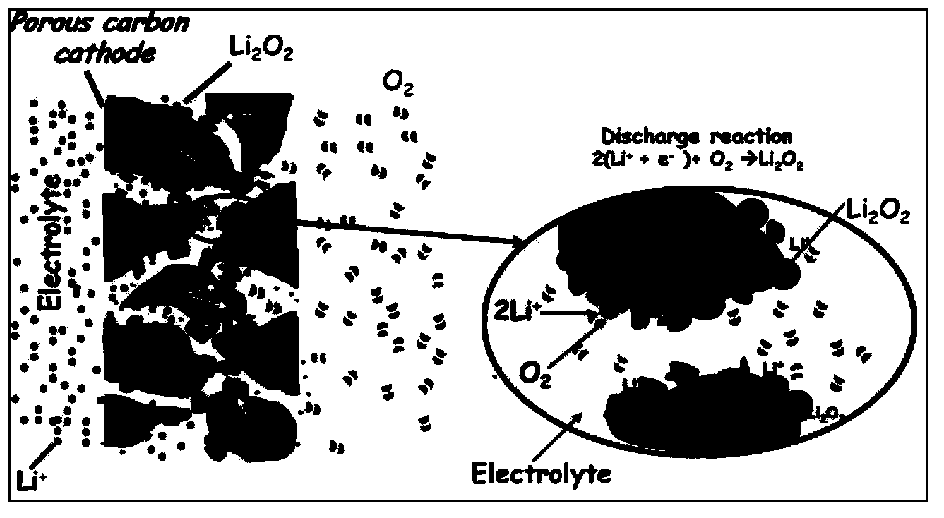 Nitrogen-doped porous carbon material used for anode of lithium-air cell
