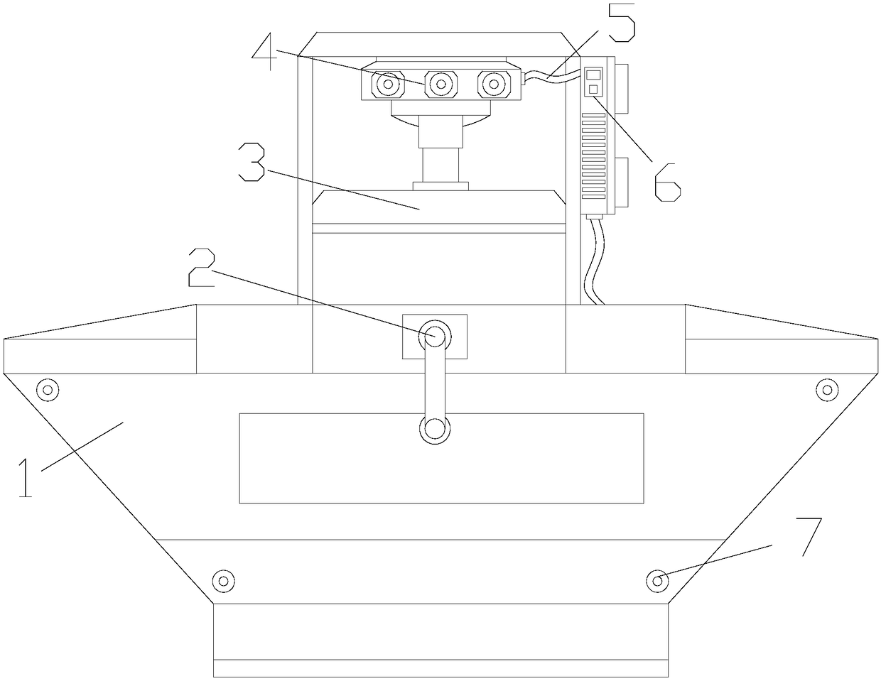 Automatic shearing machine control device based on GE PLC (General Electric Co. Programmable Logic Controller)