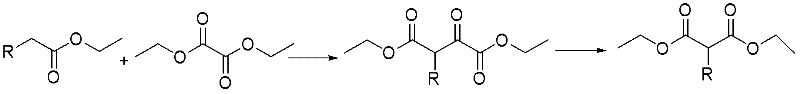 Method for preparing alpha-replacing malonic acid diacetoxyiodo derivative