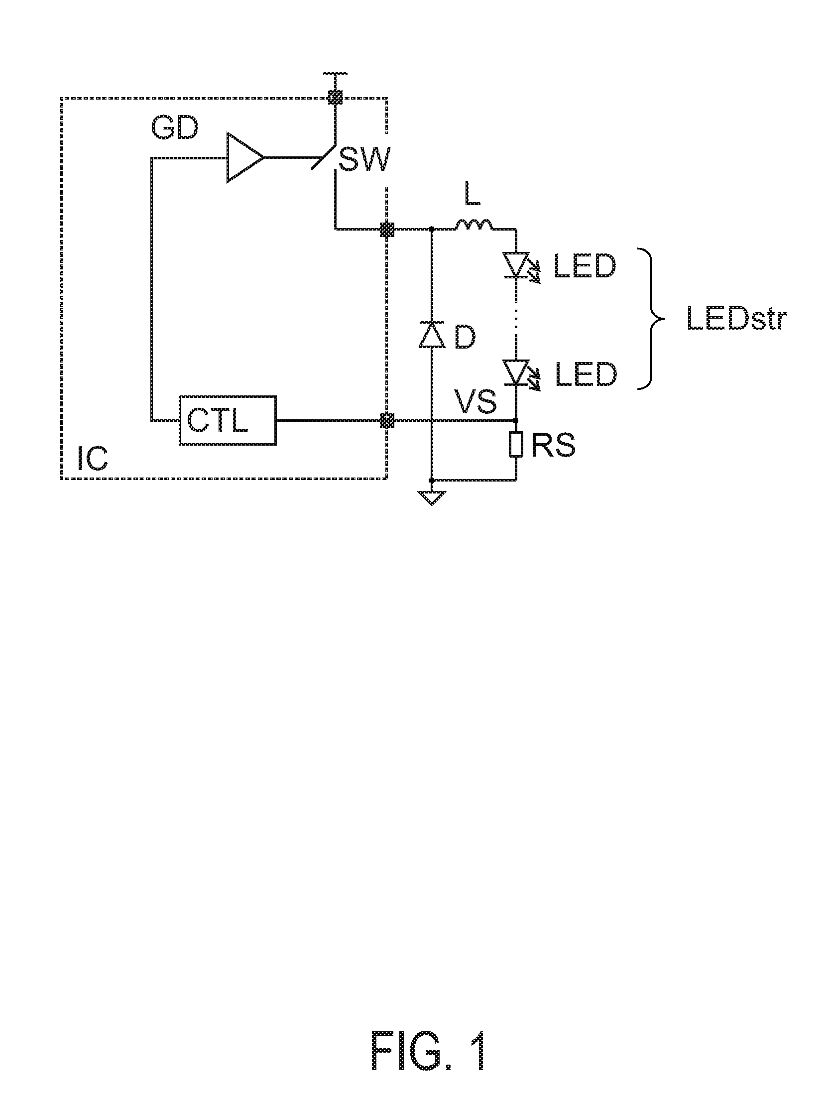 Electronic device for driving LED strings