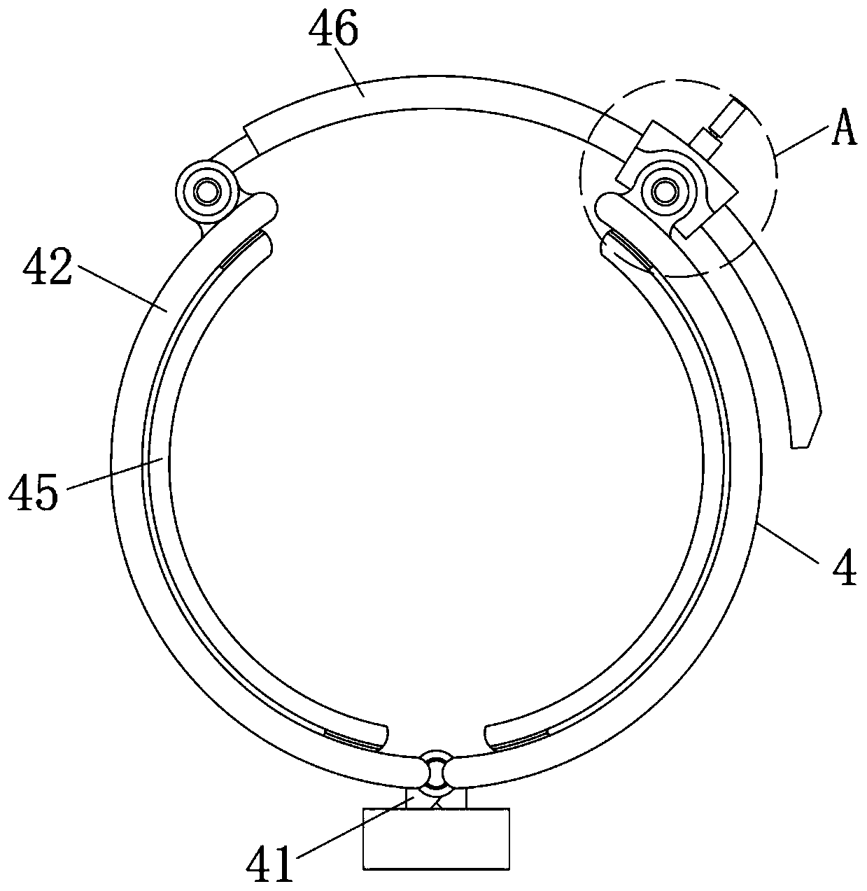 Temporary limb fixing structure with auxiliary positioning structure for transfusion