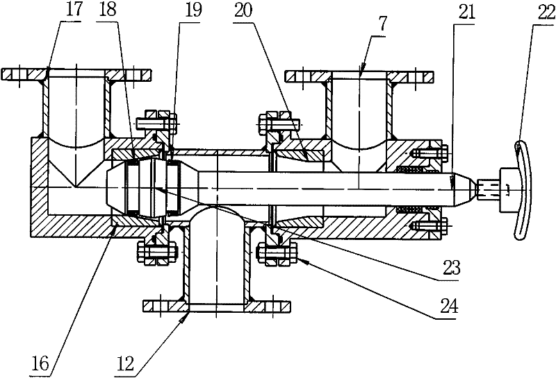 High-speed grout producing and sending machine supported by stirring pumping coaxial cantilever