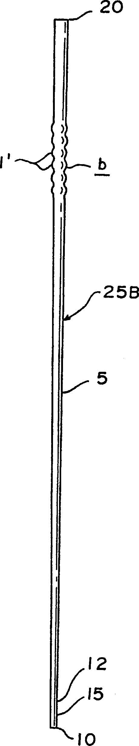 Golf club shaft having wave shaped reinforced part and making method thereof