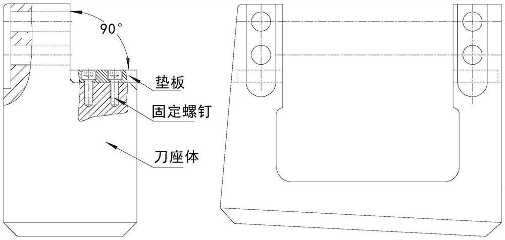 Hob cutter holder assembly suitable for large-scale shaft drilling machine drill bit