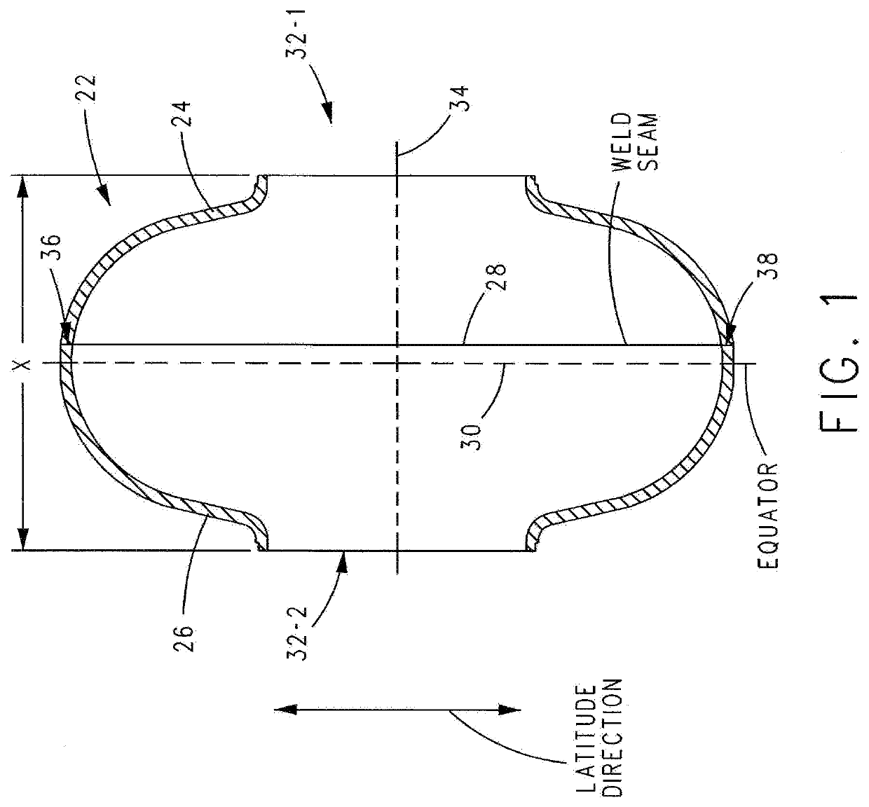 Superconducting resonating cavity with laser welded seam and method of formation thereof