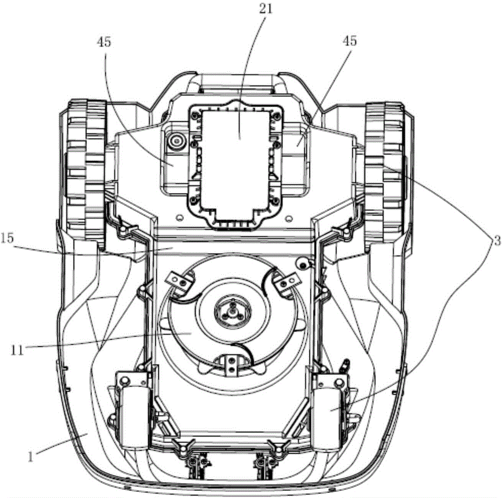 Robot mower and battery detection method thereof