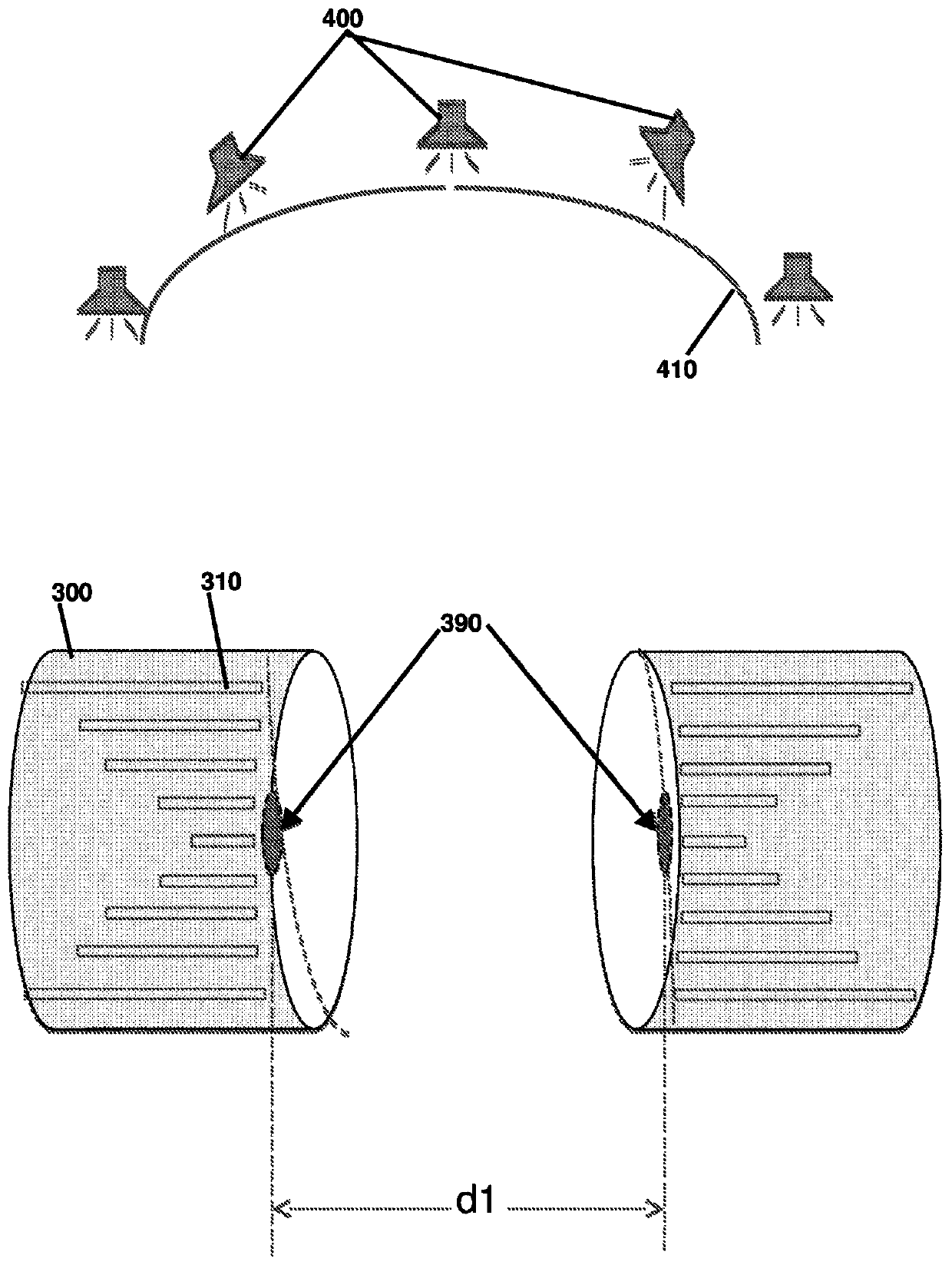 Acoustic holographic recording and reproduction system using meta material layers