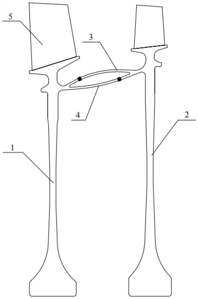 A drum structure and its compressor rotor disk connection structure