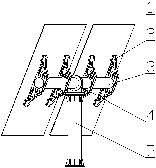 A heliostat structure and its installation method