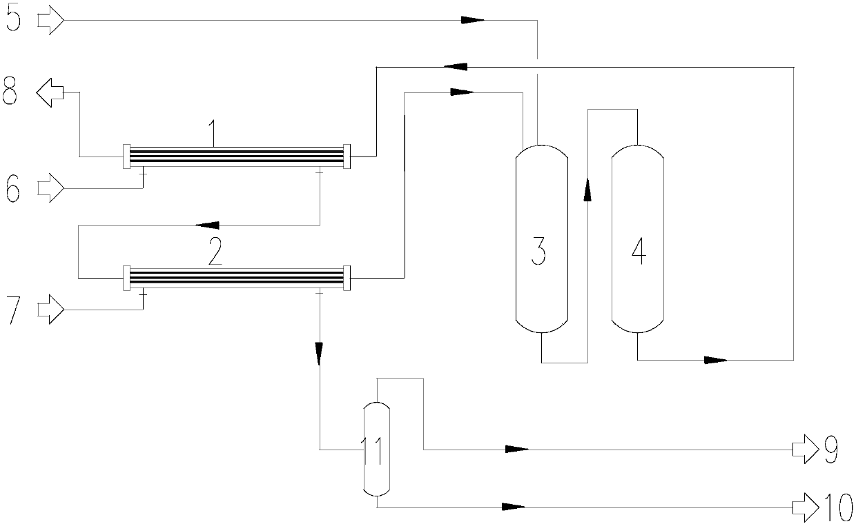 Gibbsite-type bauxite two-stream digestion process unit and method thereof