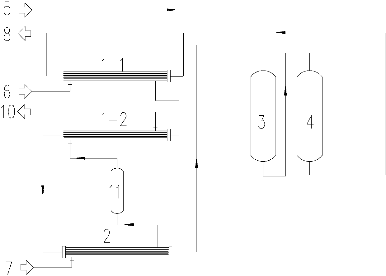 Gibbsite-type bauxite two-stream digestion process unit and method thereof