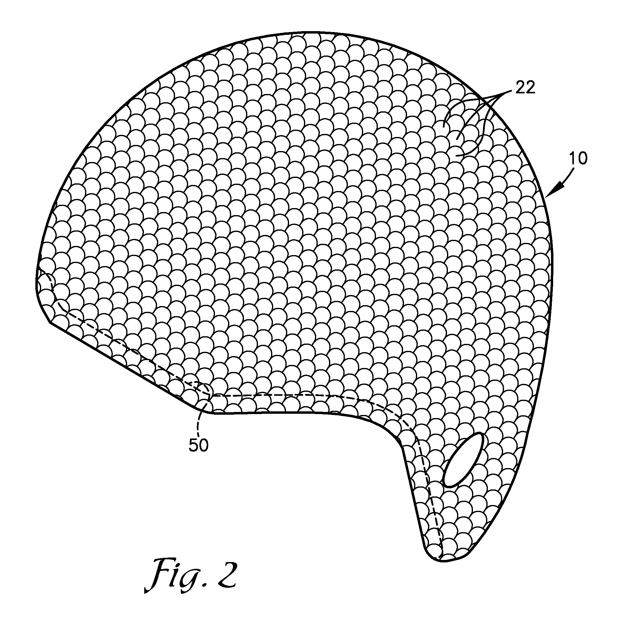 Helmet with external protective scales