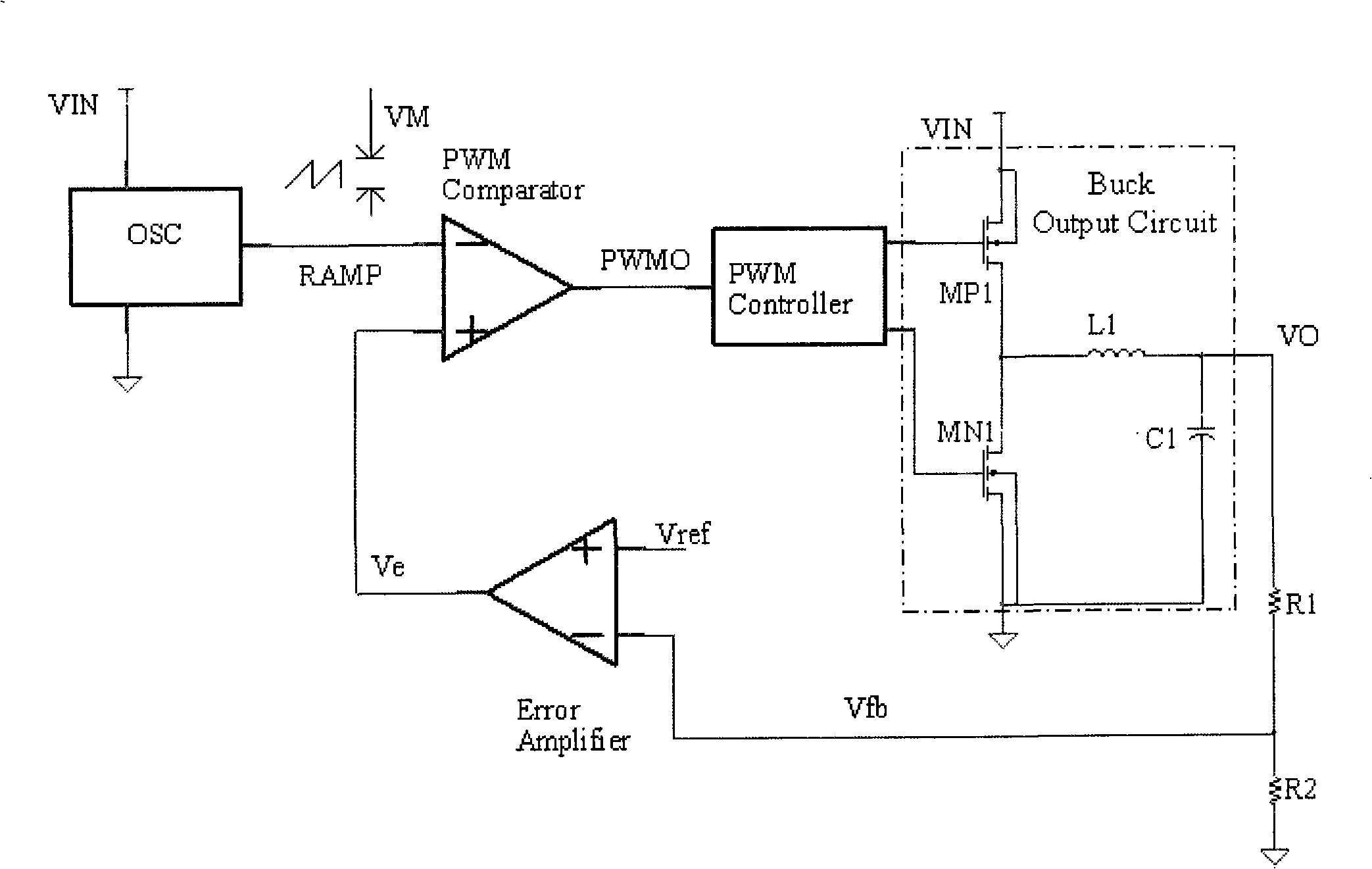 Modified oscillator and decompression power converter