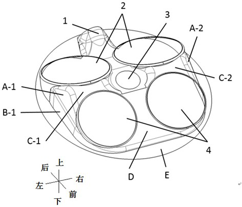 Gasoline engine combustion chamber and automobile