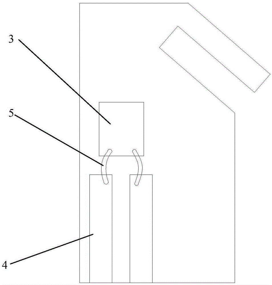 Electronic tag inserting piece