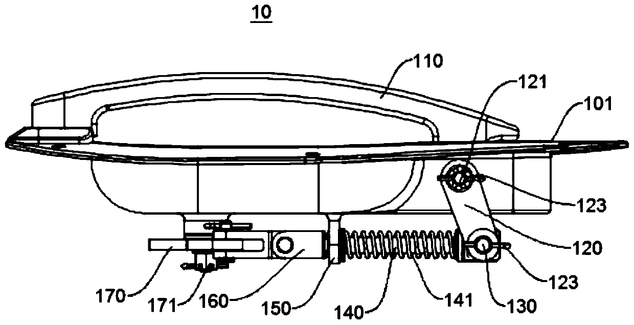 Double-handle lock structure and fairing