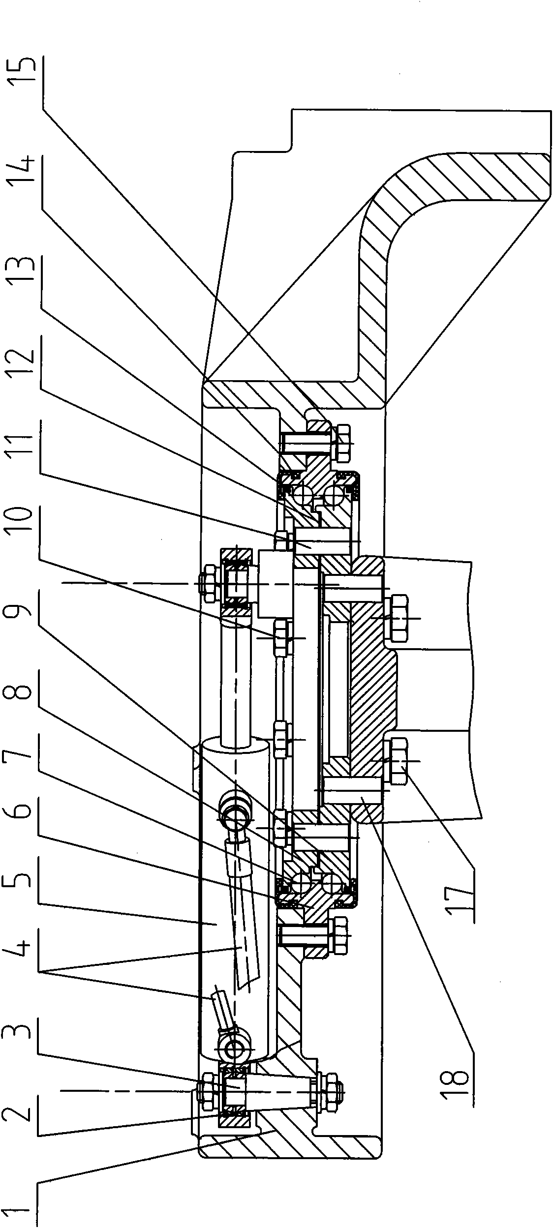 Steering mechanism of three-wheel tractor