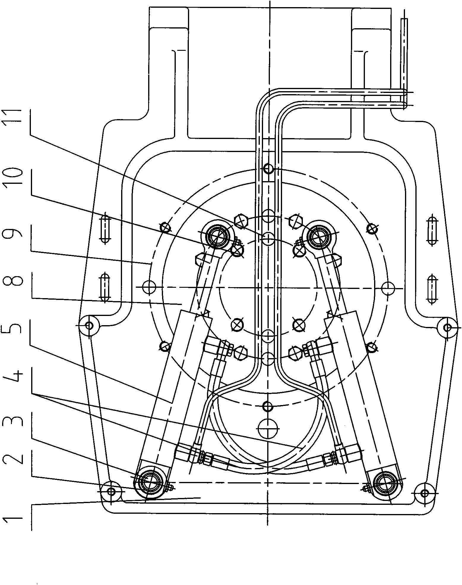 Steering mechanism of three-wheel tractor