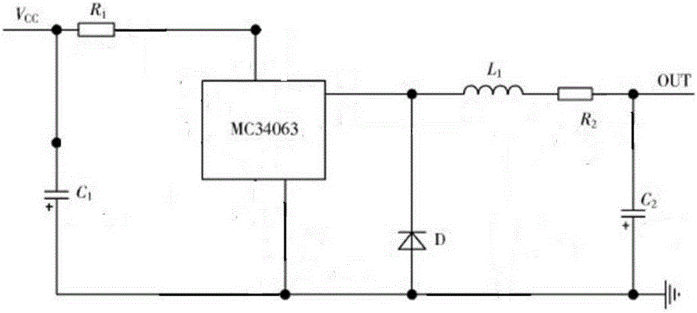 Water level detection system for supplying power based on voltage-stabilized source