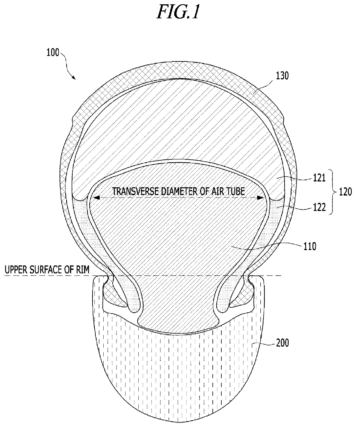 Tire structure and combining structure thereof