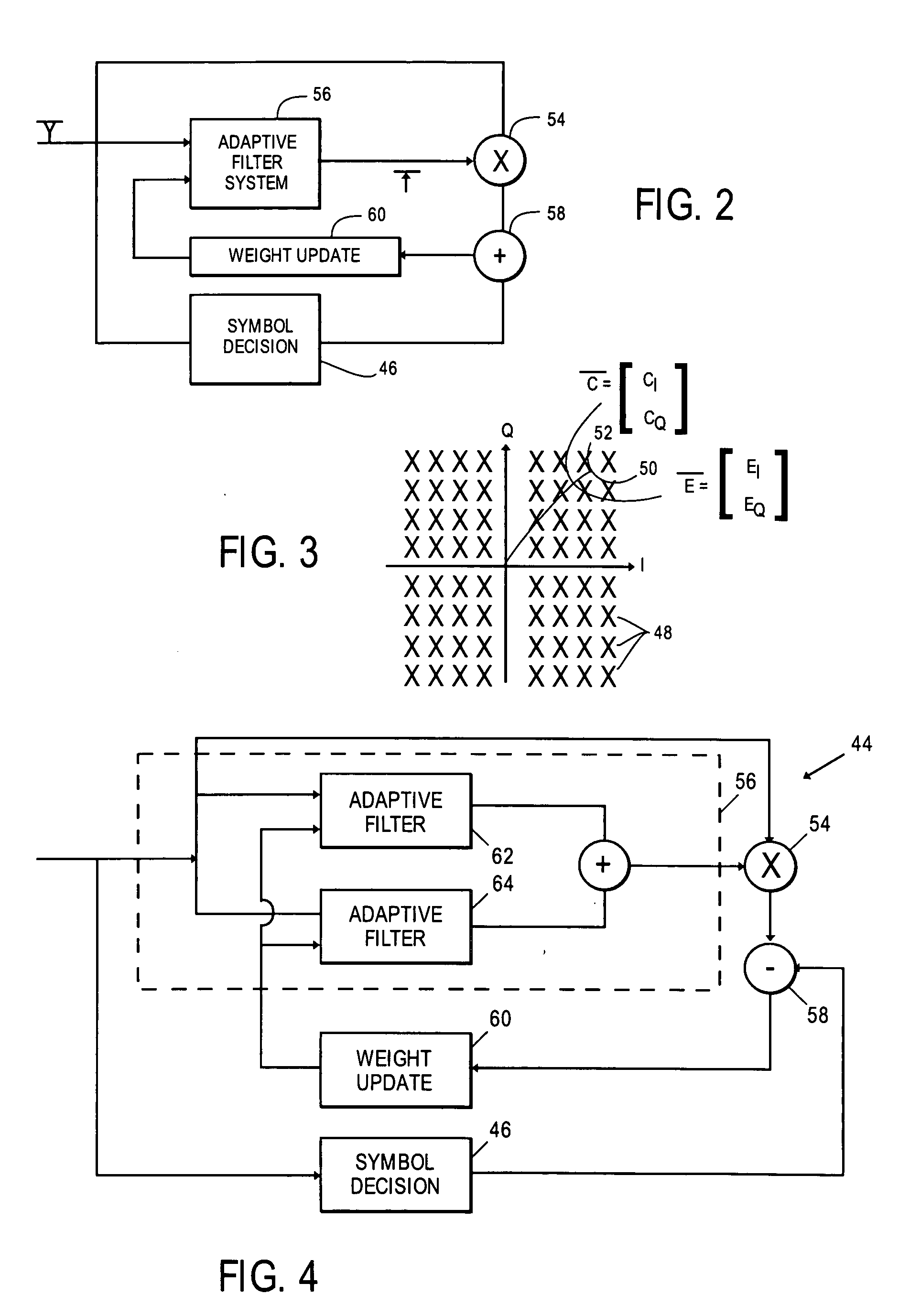 Adaptive IQ imbalance correction for multicarrier wireless communication systems