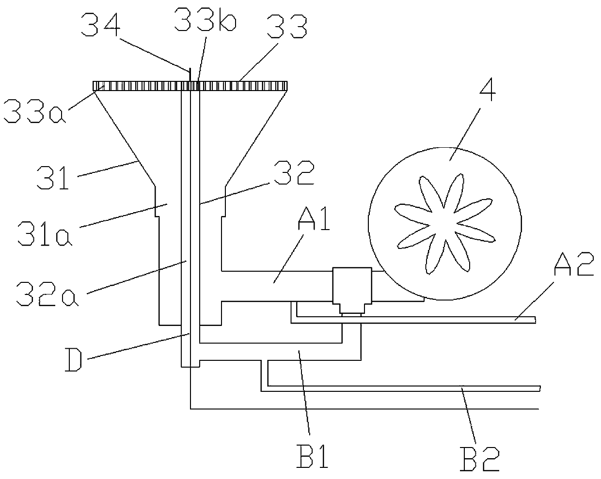 Anti-explosion chamber structure of a gas stove