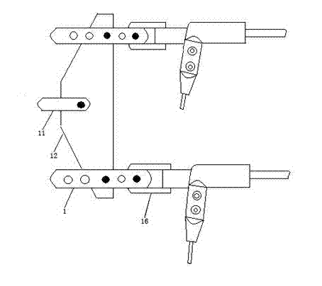 Adjustable parallel hanging plate