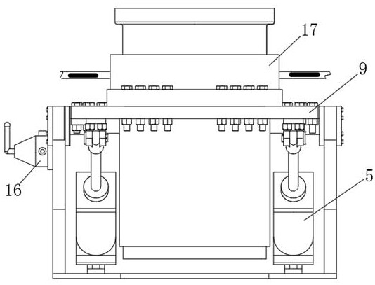 Normal-pressure tool-changing and pressure-detecting mounting bracket for shield tunneling machine