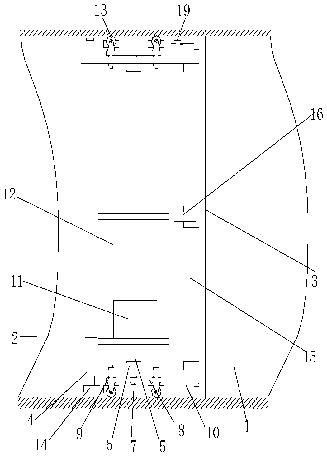 Manure scraper for breeding plant