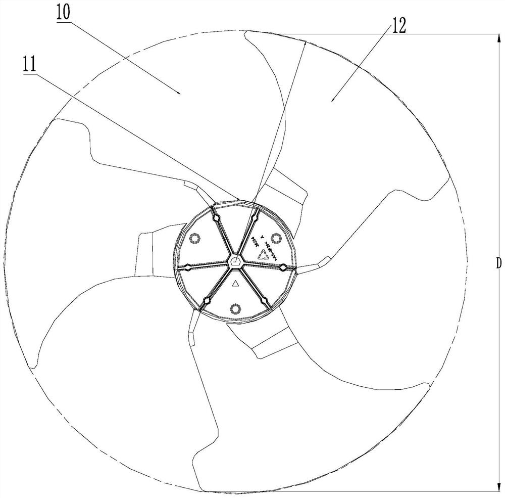 Fan blade structure and air conditioner with same