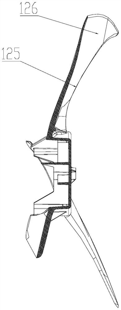 Fan blade structure and air conditioner with same